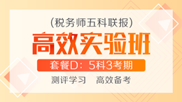 稅務師-聯報課程-[高效實驗班]